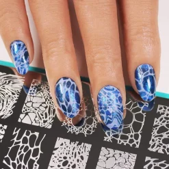 Double Bubble (B334) - Royal Blue Metallic Stamping Polish