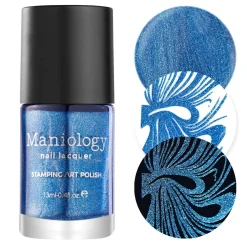 Double Bubble (B334) - Royal Blue Metallic Stamping Polish