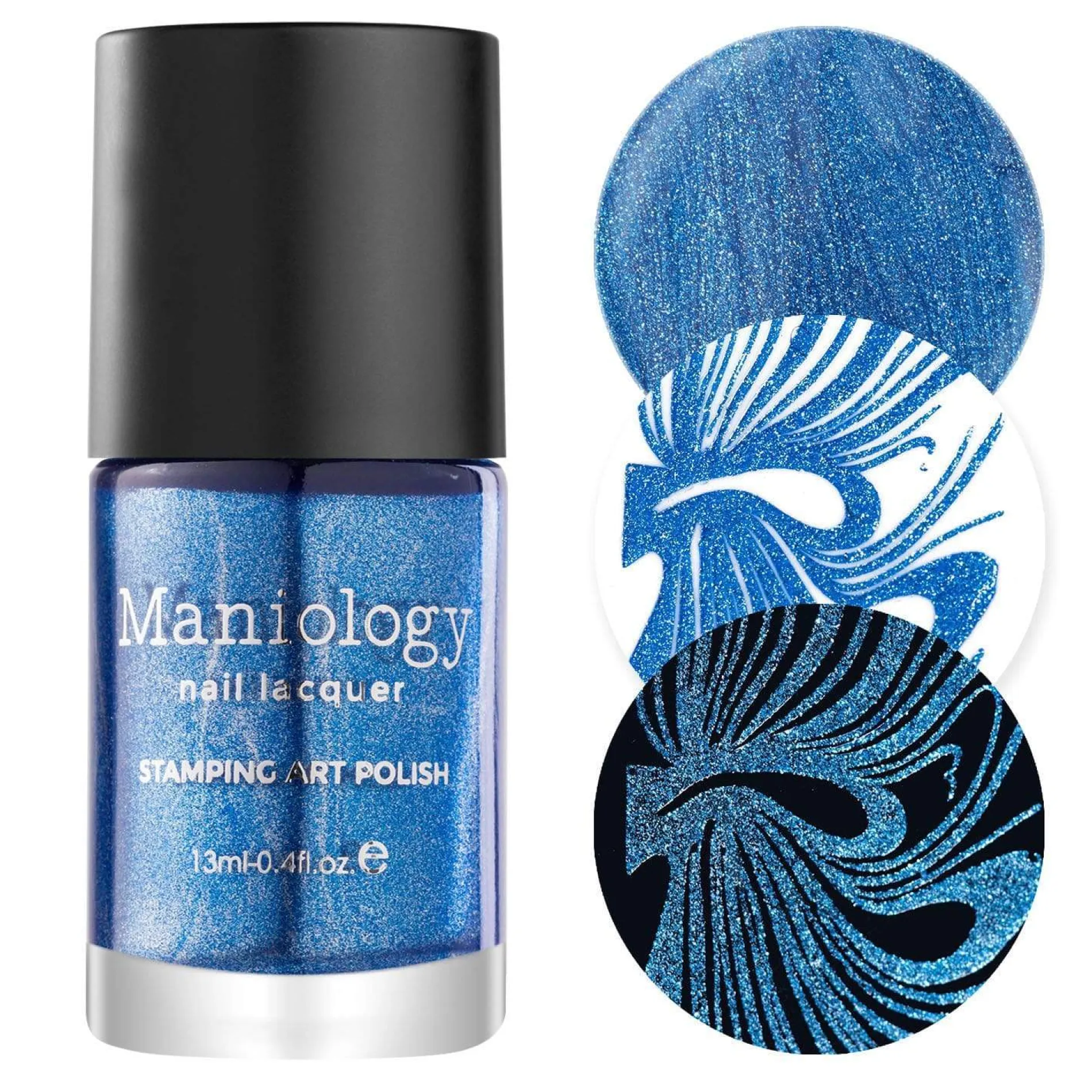 Double Bubble (B334) - Royal Blue Metallic Stamping Polish