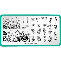 Dreaming Lotus (M672) - Nail Stamping Plate
