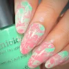 Drip (B520) - Pastel Teal Green Cream Stamping Polish