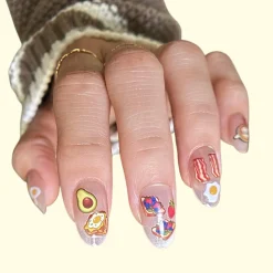 Egghead Cafe x Maniology - Morning Munchies Nail Art Sticker