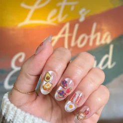 Egghead Cafe x Maniology - Morning Munchies Nail Art Sticker