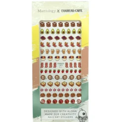 Egghead Cafe x Maniology - Morning Munchies Nail Art Sticker