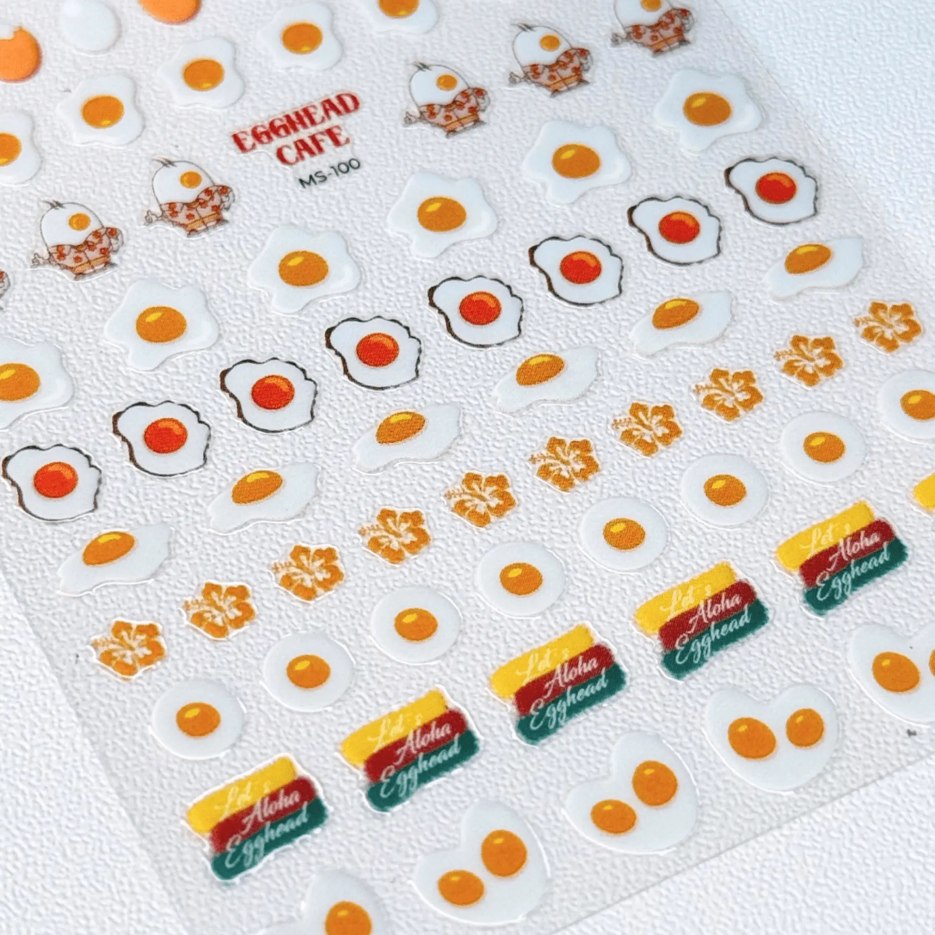 Egghead Cafe x Maniology - Sunny Side Up Nail Art Sticker