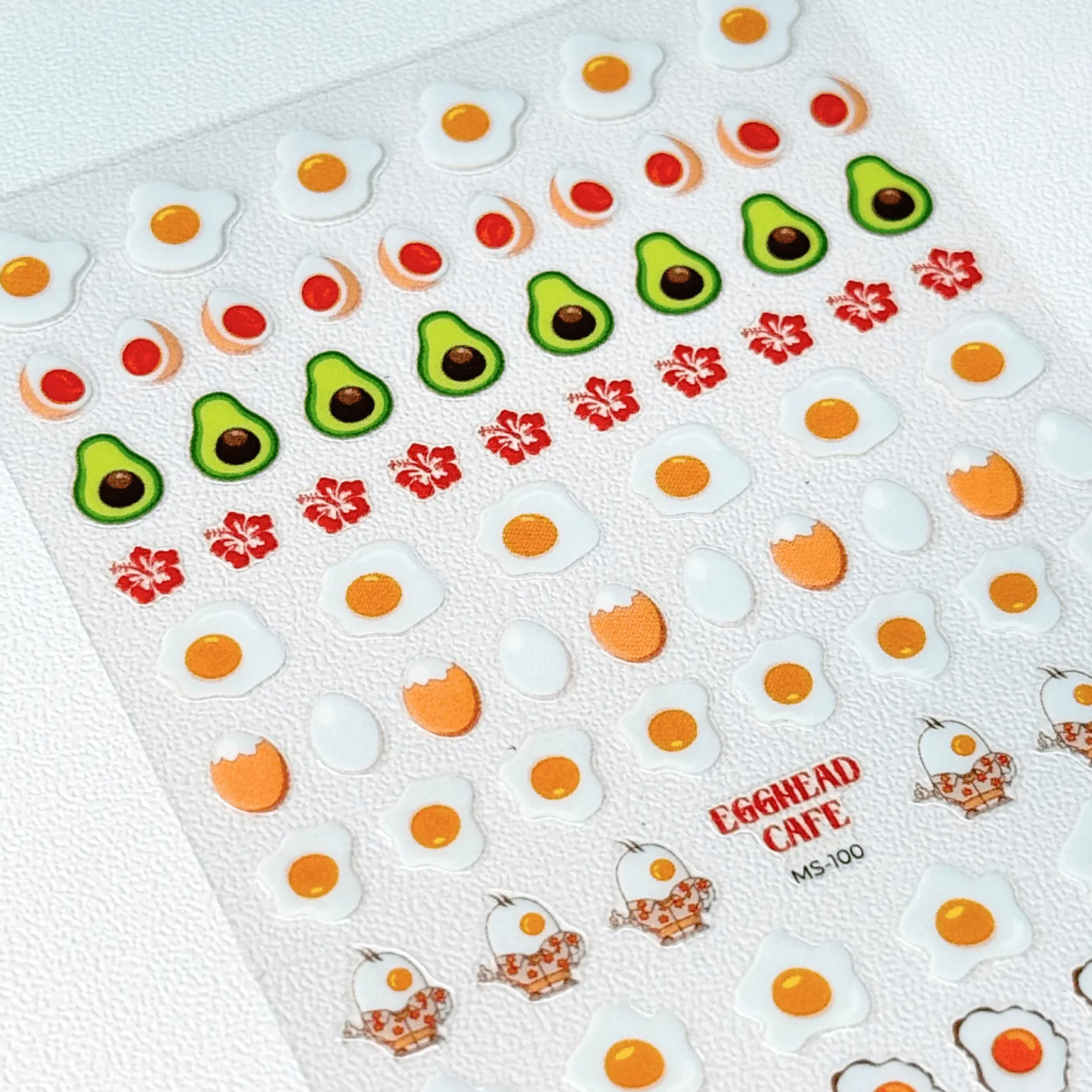 Egghead Cafe x Maniology - Sunny Side Up Nail Art Sticker