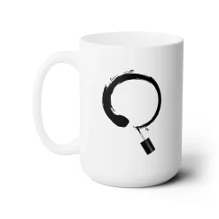 Enso Circle Ceramic Coffee Mug 15oz