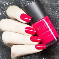 Essentials Bright Collection: Hottie Tottie (B192) Electric Pink-Red Stamping Polish