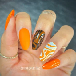Essentials Bright Collection: Orange Burst (B194) Juicy Orange Stamping Polish