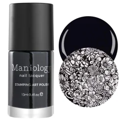 Essentials Primary Collection: Straight-Up Black (B171) Classic Black Stamping Polish