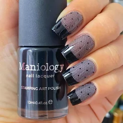 Essentials Primary Collection: Straight-Up Black (B171) Classic Black Stamping Polish