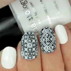 Essentials Primary Collection: Bam! White (B170) Classic White Stamping Polish