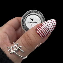 Essentials Primary Collection: Bam! White (B170) Classic White Stamping Polish