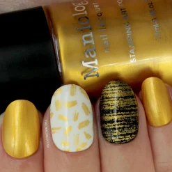 Essentials Primary Collection: Heart of Gold (B187) Warm Metallic Gold Stamping Polish