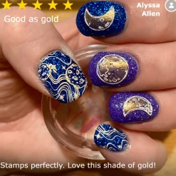 Essentials Primary Collection: Heart of Gold (B187) Warm Metallic Gold Stamping Polish