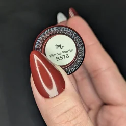 Eternal Flame (B576) - Red Creme Stamping Polish