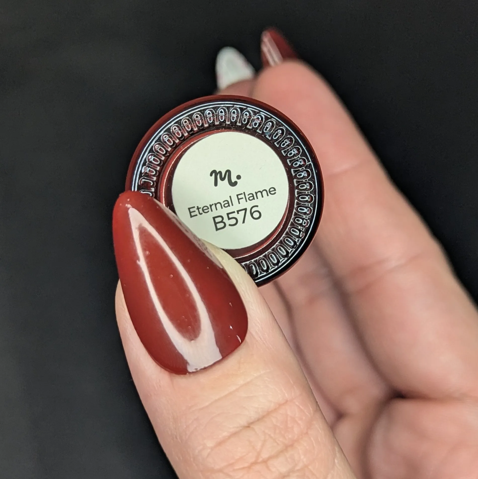 Eternal Flame (B576) - Red Creme Stamping Polish