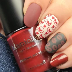 Eternal Flame (B576) - Red Creme Stamping Polish