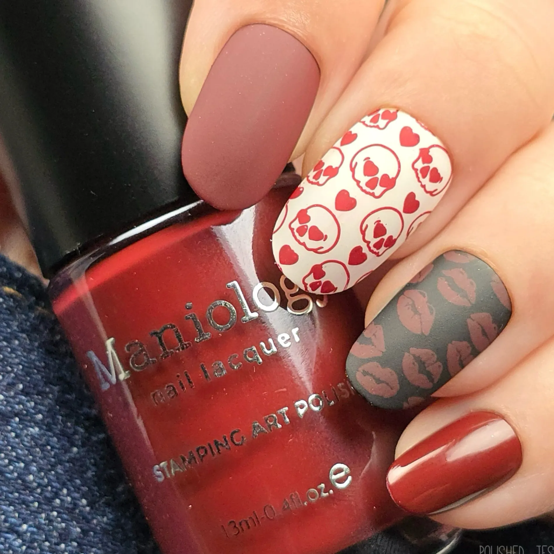 Eternal Flame (B576) - Red Creme Stamping Polish