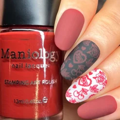 Eternal Flame (B576) - Red Creme Stamping Polish