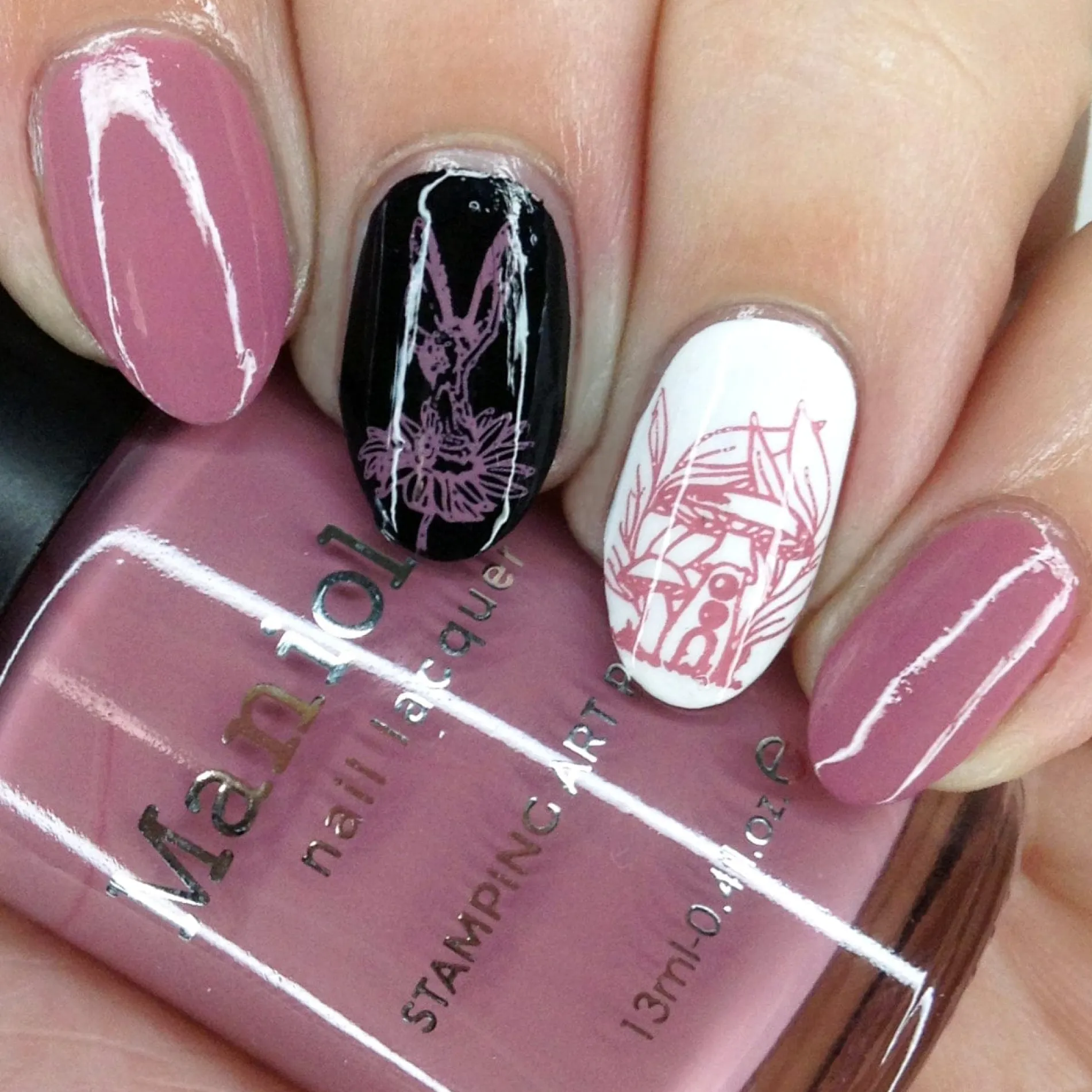 Fae (B470) - Cream Pink Stamping Polish