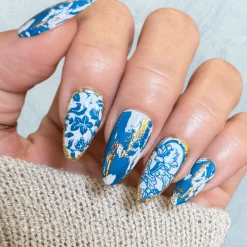 Fine China: Glazed Perfection (MXM169) - Nail Stamping Plate