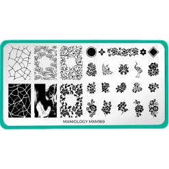 Fine China: Glazed Perfection (MXM169) - Nail Stamping Plate