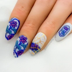 Fine China: Glazed Perfection (MXM169) - Nail Stamping Plate