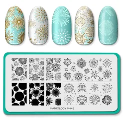 Fireworks Frenzy (M445) - Nail Stamping Plate