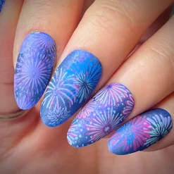 Fireworks Frenzy (M445) - Nail Stamping Plate
