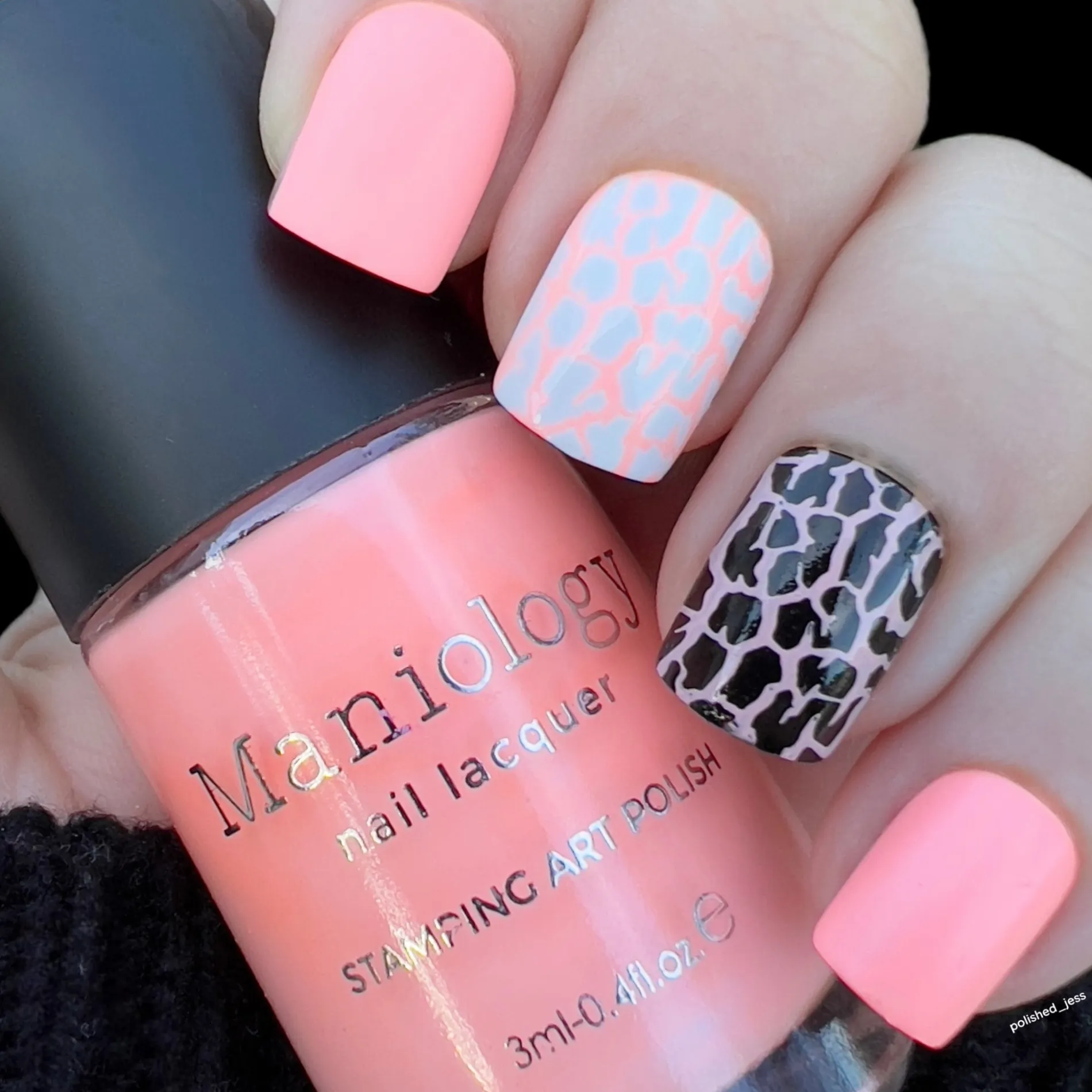 Flashdance (B284) - Pastel Salmon Stamping Polish
