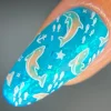 Flippin Dolphins (M502) - Nail Stamping Plate
