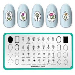 Floral Moments (M652) - Nail Stamping Plate