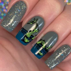 Folklore (B415) - Cream Gray Stamping Polish