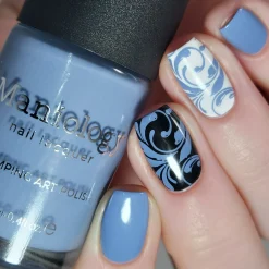 Forager: Cornflower (B417) - Dusty Blue Cream Stamping Polish