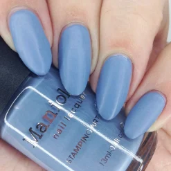 Forager: Cornflower (B417) - Dusty Blue Cream Stamping Polish