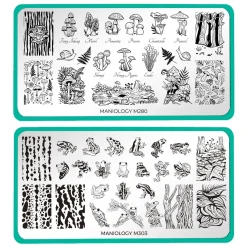 Forest Wonders: Set of 2 Nail Stamping Plates