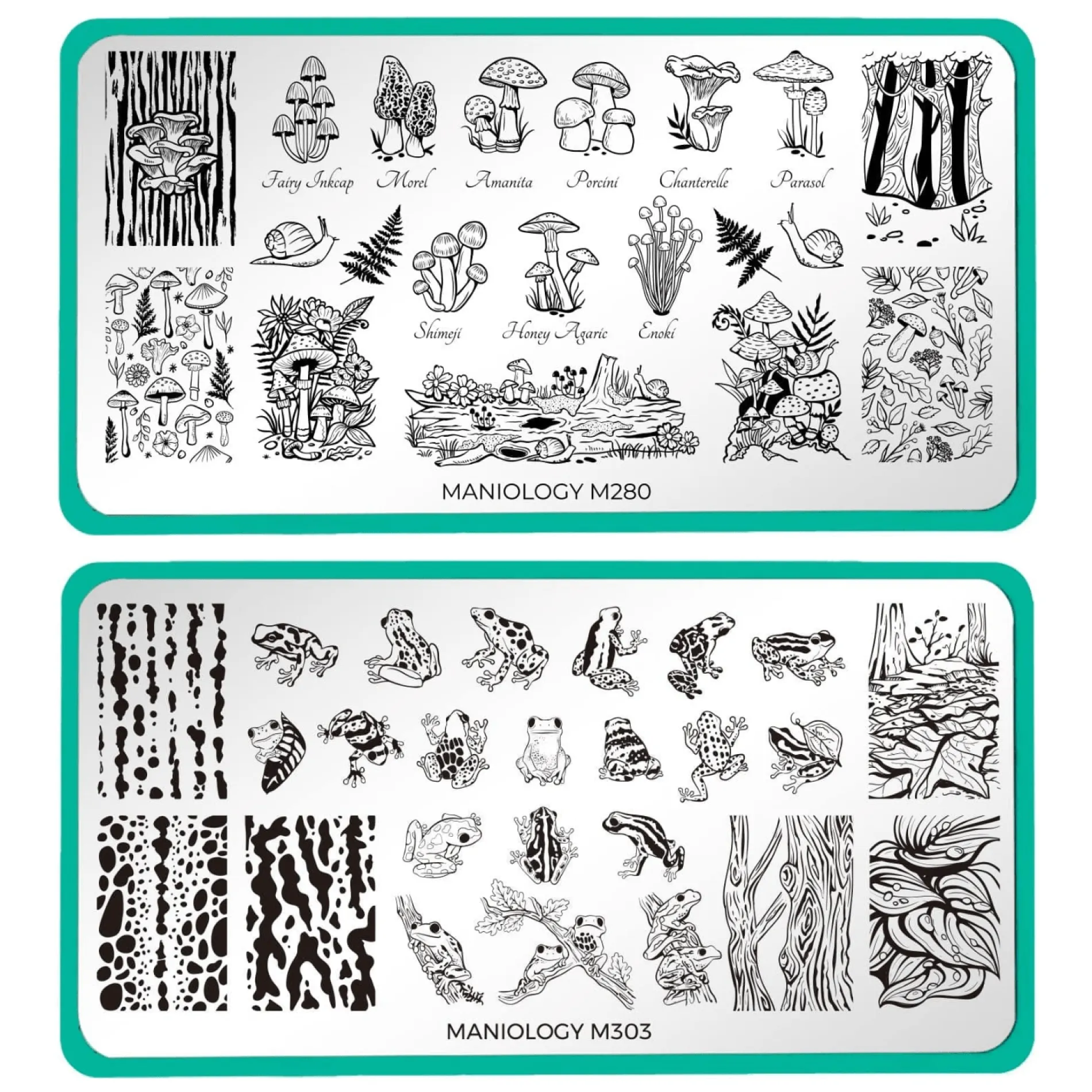 Forest Wonders: Set of 2 Nail Stamping Plates