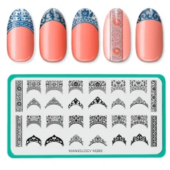 French Ceramic (M289) - Nail Stamping Plate