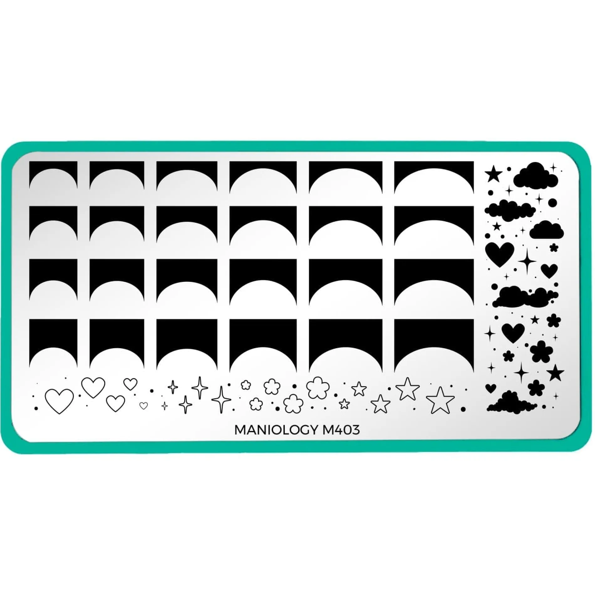 French Cloudscape (M403) - Nail Stamping Plate