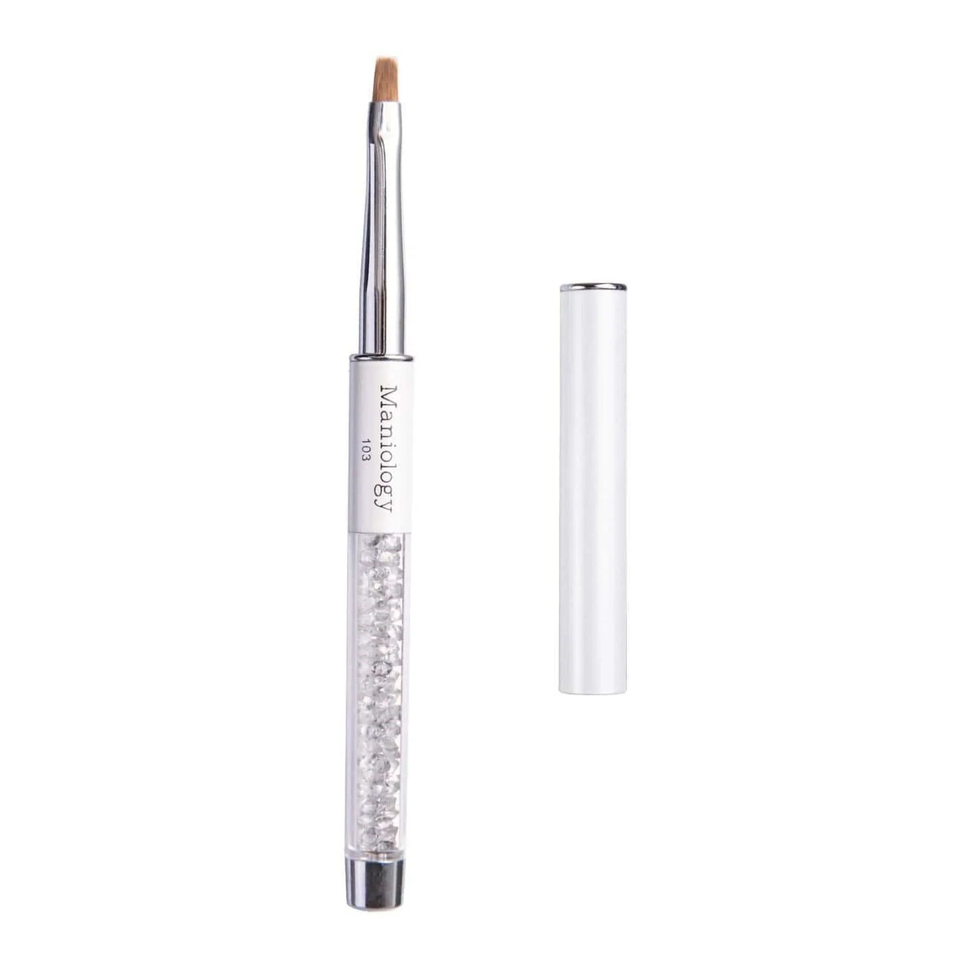 French Flat Tip Brush #103 - Premium Nail Art Manicure Clean Up Brush Line