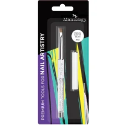 French Flat Tip Brush #103 - Premium Nail Art Manicure Clean Up Brush Line