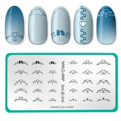 Frenchy Pups (M493) - Nail Stamping Plate