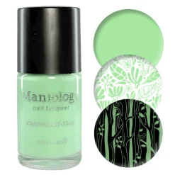 Fresh Start: Bloom (B545) - Green Cream Stamping Polish