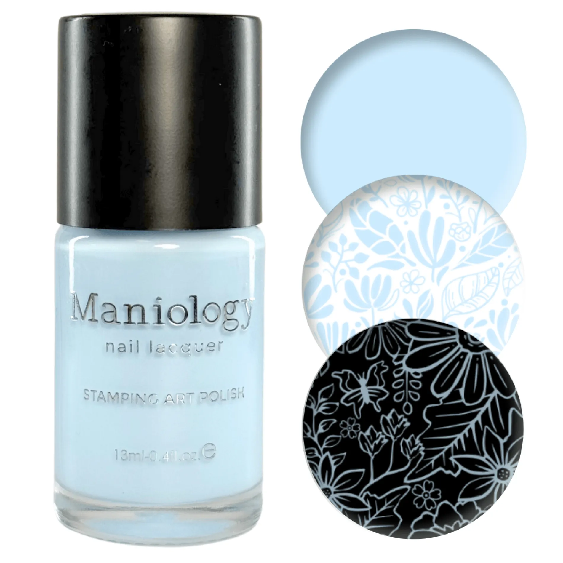 Fresh Start: Renew (B544) - Blue Cream Stamping Polish