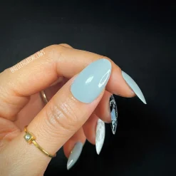 Front Page (B462) - Cream Gray Stamping Polish