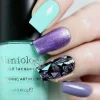 Frosty (B306) - Icy Teal Blue Stamping Polish