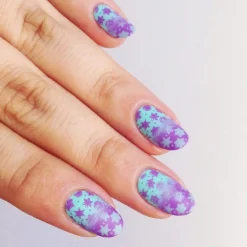 Frosty (B306) - Icy Teal Blue Stamping Polish