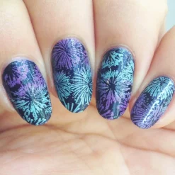 Frosty (B306) - Icy Teal Blue Stamping Polish