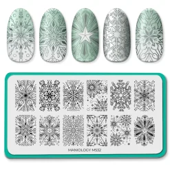 Frosty Snowflakes (M532) - Nail Stamping Plate
